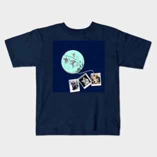 MOON PHOTO CAT Kids T-Shirt